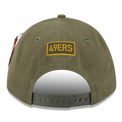 San Francisco 49ers New Era x Alpha Industries A-Frame 9FORTY Adjustable Hat - Olive - NFL
