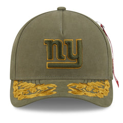 New York Giants New Era x Alpha Industries A-Frame 9FORTY Adjustable Hat - Olive - NFL