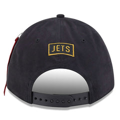 New York Jets New Era x Alpha Industries A-Frame 9FORTY Adjustable Hat - Black - NFL