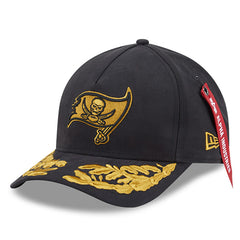 Tampa Bay Buccaneers New Era x Alpha Industries A-Frame 9FORTY Adjustable Hat - Black - NFL