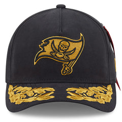 Tampa Bay Buccaneers New Era x Alpha Industries A-Frame 9FORTY Adjustable Hat - Black - NFL