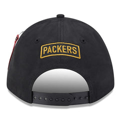 Green Bay Packers New Era x Alpha Industries A-Frame 9FORTY Adjustable Hat - Black - NFL