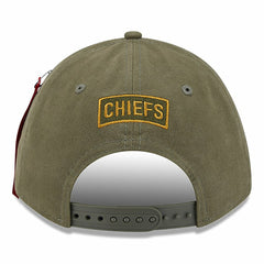 Kansas City Chiefs New Era x Alpha Industries A-Frame 9FORTY Adjustable Hat - Olive - NFL