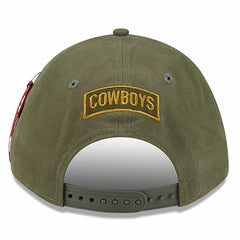 Dallas Cowboys New Era x Alpha Industries A-Frame 9FORTY Adjustable Hat - Olive - NFL