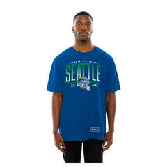 Seattle Seahawks New Era Combine Authentic Training Throwback T-Shirt - College Navy - NFL