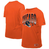 Chicago Bears New Era Combine Authentic Helmet T-Shirt - Orange - NFL