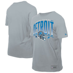 Detroit Lions New Era Combine Authentic Helmet T-Shirt - Silver - NFL