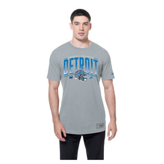 Detroit Lions New Era Combine Authentic Helmet T-Shirt - Silver - NFL