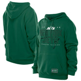 New York Jets New Era Combine Authentic Local State Throwback Hoodie - Green - NFL