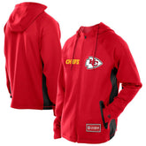 Kansas City Chiefs New Era Combine Authentic Raglan Scuba Full-Zip Hoodie - Red - NFL