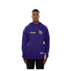 Minnesota Vikings New Era Combine Authentic Raglan Scuba Full-Zip Hoodie - Purple - NFL