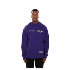 Baltimore Ravens New Era Combine Authentic Raglan Scuba Full-Zip Hoodie - Purple - NFL
