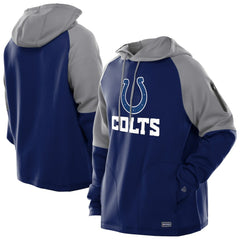 Indianapolis Colts New Era Combine Authentic Color Block Raglan Pullover Hoodie - Royal - NFL
