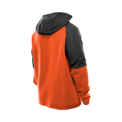 Cincinnati Bengals New Era Combine Authentic Color Block Raglan Pullover Hoodie - Orange - NFL