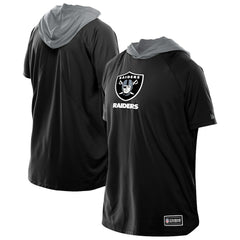 Las Vegas Raiders New Era Combine Authentic Hooded Raglan Short-Sleeve T-Shirt - Black - NFL
