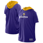 Minnesota Vikings New Era Combine Authentic Hooded Raglan Short-Sleeve T-Shirt - Purple - NFL