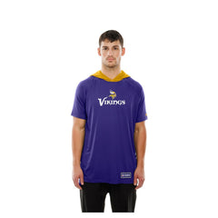 Minnesota Vikings New Era Combine Authentic Hooded Raglan Short-Sleeve T-Shirt - Purple - NFL