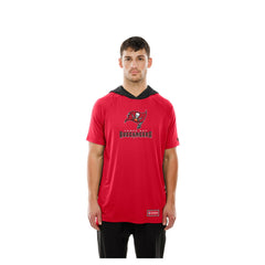 Tampa Bay Buccaneers New Era Combine Authentic Hooded Raglan Short-Sleeve T-Shirt - Red - NFL