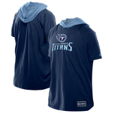 Tennessee Titans New Era Combine Authentic Hooded Raglan Short-Sleeve T-Shirt - Navy - NFL