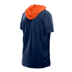 Chicago Bears New Era Combine Authentic Hooded Raglan Short-Sleeve T-Shirt - Navy - NFL