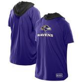 Baltimore Ravens New Era Combine Authentic Hooded Raglan Short-Sleeve T-Shirt - Purple - NFL