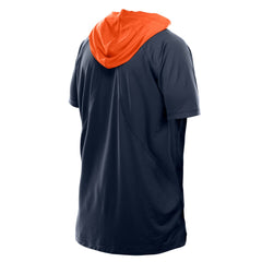 Denver Broncos New Era Combine Authentic Hooded Raglan Short-Sleeve T-Shirt - Navy - NFL