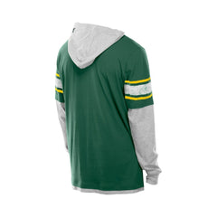 Green Bay Packers New Era Twofer Layered Long Sleeve Hoodie T-Shirt - Green - NFL