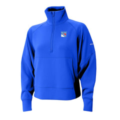New York Rangers Columbia Women's Wickhams Hills Raglan Omni-Wick Half-Zip Pullover - Blue | NHL Clearance