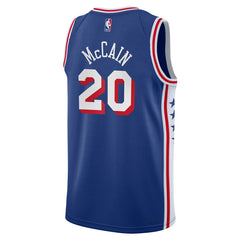 Nike Jared McCain Philadelphia 76ers Youth Swingman Jersey Icon Edition Royal