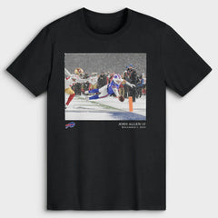 Josh Allen Buffalo Bills NFL Flash Features Week 13 T-Shirt - Black - NFL
