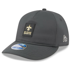 New Orleans Saints New Era 2025 Sideline Cold Weather Retro Crown 59FIFTY Fitted Hat - Charcoal - NFL