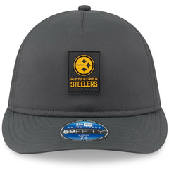 Pittsburgh Steelers New Era 2025 Sideline Cold Weather Retro Crown 59FIFTY Fitted Hat - Charcoal - NFL