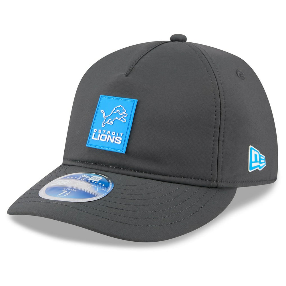 Detroit Lions New Era 2025 Sideline Cold Weather Retro Crown 59FIFTY Fitted Hat - Charcoal - NFL