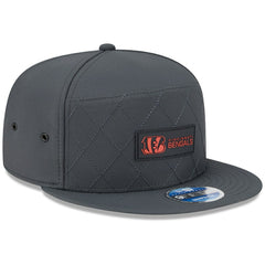 Cincinnati Bengals New Era 2025 Sideline Cold Weather Split Panel 9FIFTY Snapback Hat - Charcoal - NFL