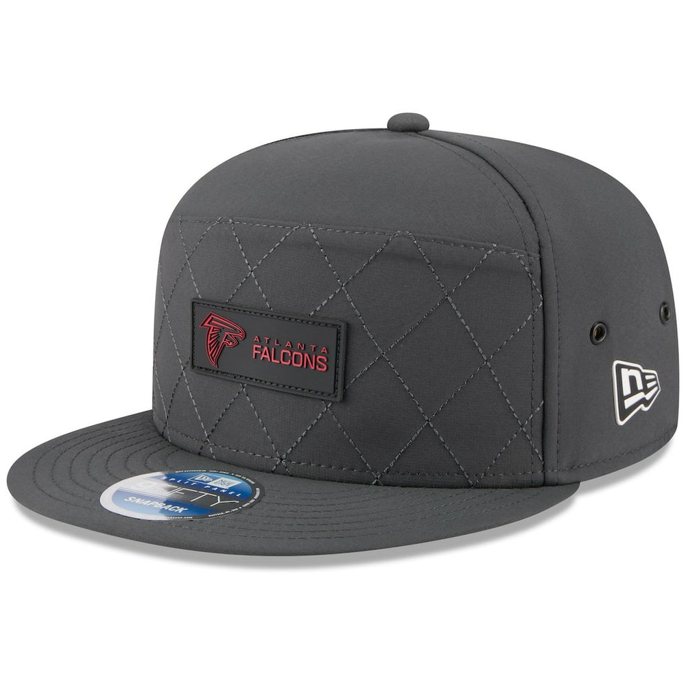 Atlanta Falcons New Era 2025 Sideline Cold Weather Split Panel 9FIFTY Snapback Hat - Charcoal - NFL