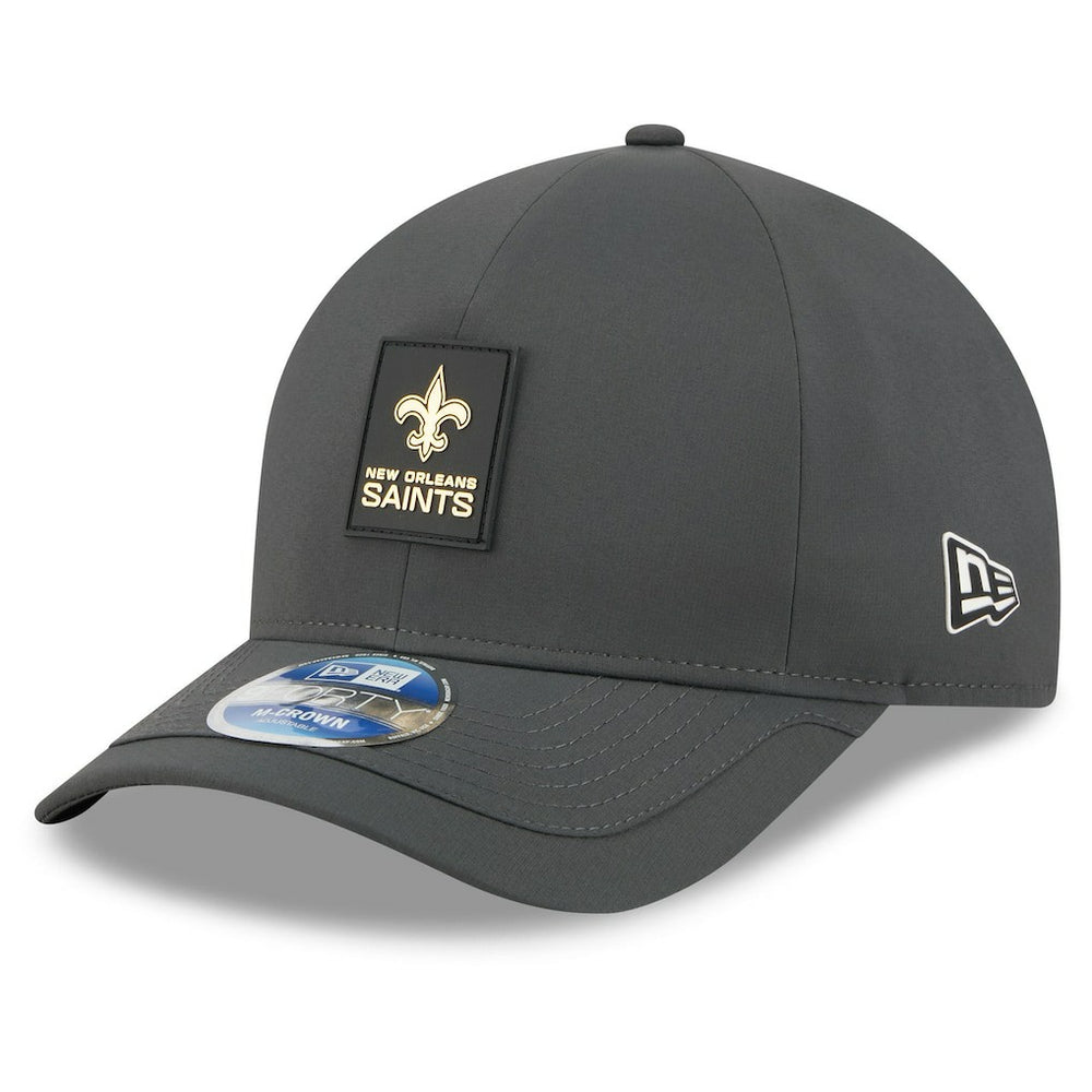 New Orleans Saints New Era 2025 Sideline Cold Weather 9FORTY M-Crown Adjustable Hat - Charcoal - NFL