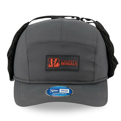 Cincinnati Bengals New Era 2025 Sideline Cold Weather Runner Dog Ear Adjustable Hat - Charcoal - NFL