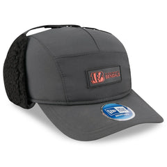 Cincinnati Bengals New Era 2025 Sideline Cold Weather Runner Dog Ear Adjustable Hat - Charcoal - NFL