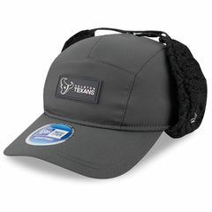 Houston Texans New Era 2025 Sideline Cold Weather Runner Dog Ear Adjustable Hat - Charcoal - NFL