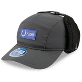 Indianapolis Colts New Era 2025 Sideline Cold Weather Runner Dog Ear Adjustable Hat - Charcoal - NFL