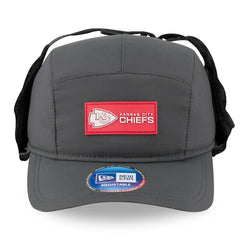 Kansas City Chiefs New Era 2025 Sideline Cold Weather Runner Dog Ear Adjustable Hat - Charcoal - NFL