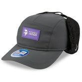Minnesota Vikings New Era 2025 Sideline Cold Weather Runner Dog Ear Adjustable Hat - Charcoal - NFL