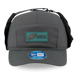 Philadelphia Eagles New Era 2025 Sideline Cold Weather Runner Dog Ear Adjustable Hat - Charcoal - NFL