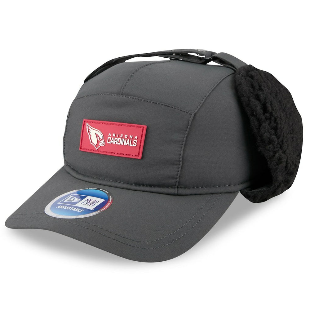 Arizona Cardinals New Era 2025 Sideline Cold Weather Runner Dog Ear Adjustable Hat - Charcoal - NFL