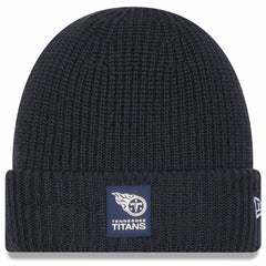 Tennessee Titans New Era 2025 Sideline Cold Weather Cuffed Knit Hat - Charcoal - NFL
