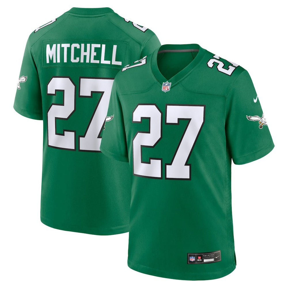 Quinyon Mitchell Philadelphia Eagles Alternate Game Jersey - Kelly Green - Nike
