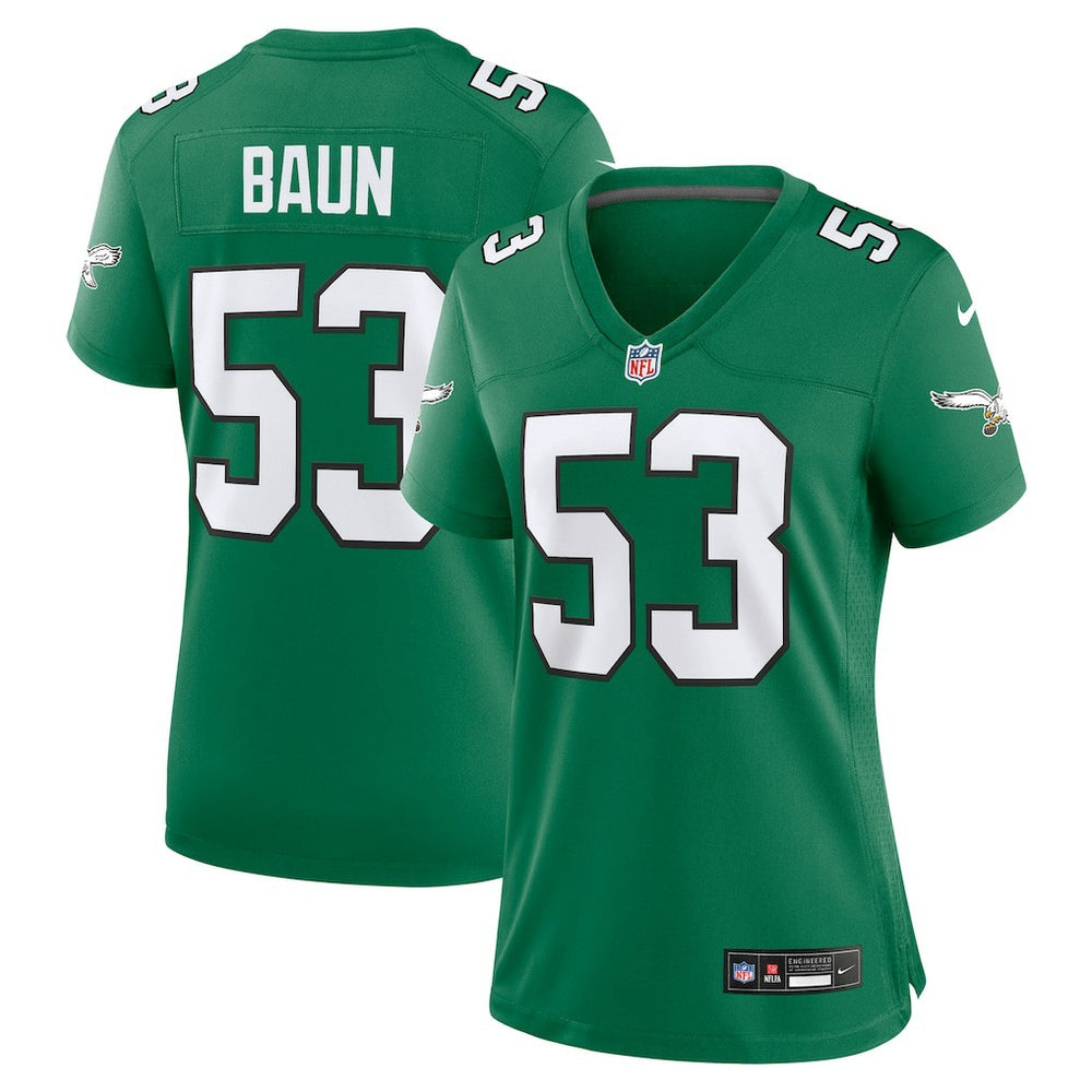 Zack Baun Philadelphia Eagles Women's Alternate Game Jersey - Kelly Green - Nike