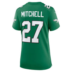 Quinyon Mitchell Philadelphia Eagles Women's Alternate Game Jersey - Kelly Green - Nike