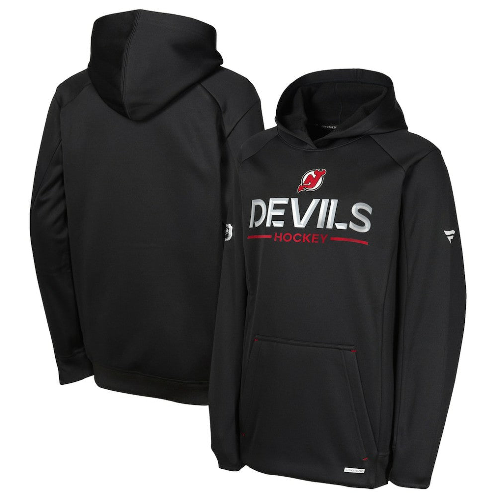 New Jersey Devils Fanatics Youth Authentic Pro Rink Raglan Hoodie - Black | Fanatics on sale