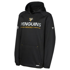 Pittsburgh Penguins Fanatics Youth Authentic Pro Rink Raglan Hoodie - Black | Fanatics Clearance